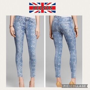 Hudson snake print super skinny jeans size 28